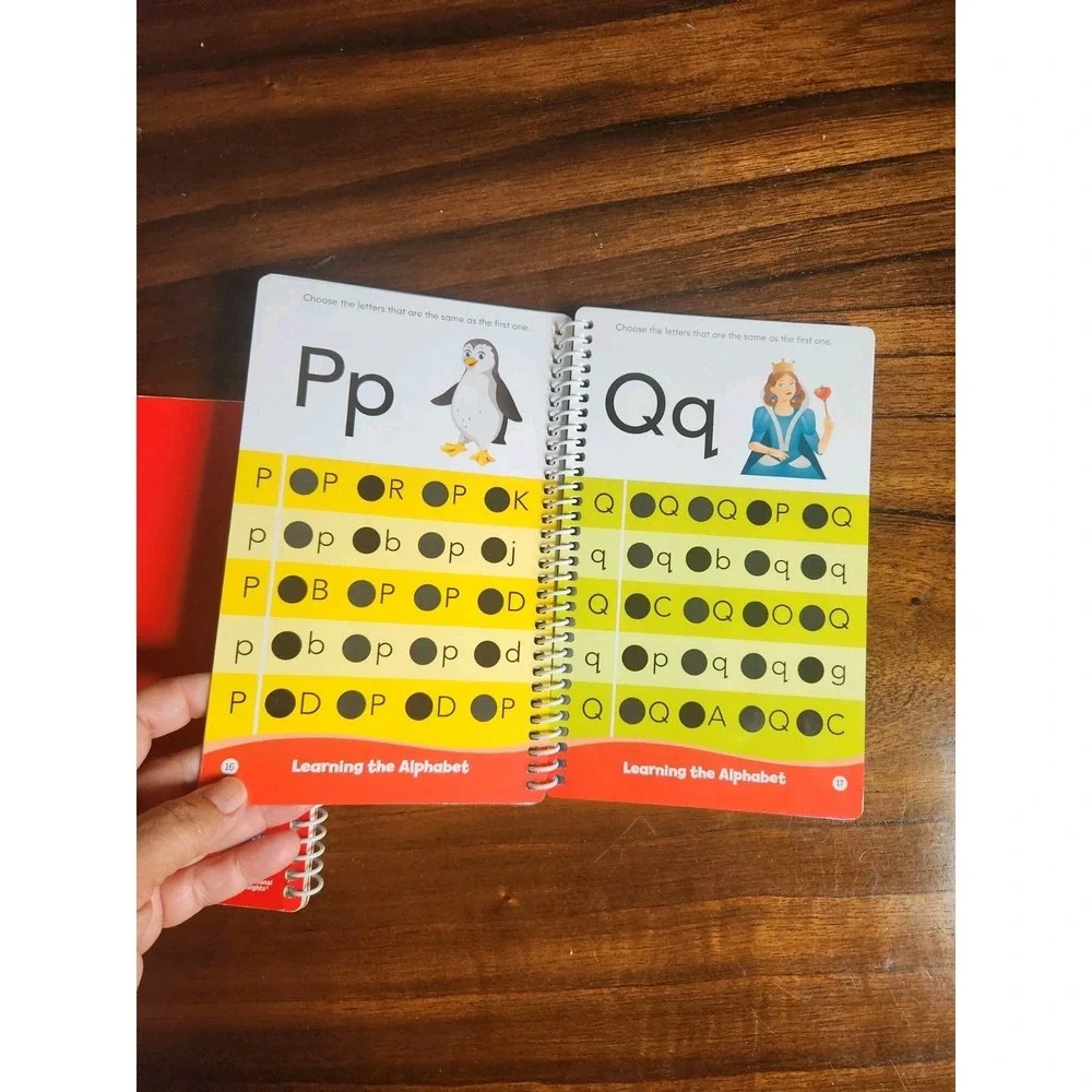 Hot Dots Jr. Activity Books Set (Books 3 & 4) - Alphabet & Numbers Educational